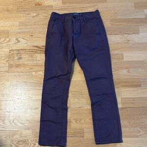 Topman Men's Dark Purple Chinos